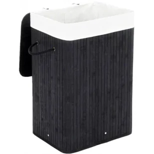 Bambusowy Kosz Na Pranie Z Bawełnianym Wkładem A6-Z43 - Kosze na bieliznę Bambusowy Kosz Na Pranie Z Bawełnianym Wkładem A6-Z43 - Kosze na bieliznę - miniaturka - grafika 1