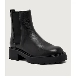 Calvin Klein Skórzane sztyblety - Botki damskie - miniaturka - grafika 1