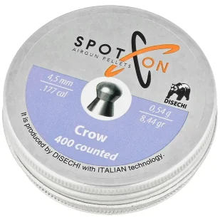 Śrut Spoton Crow 4.5 mm, 400 szt. 0.54g/8.44gr - Amunicja do wiatrówek - miniaturka - grafika 1