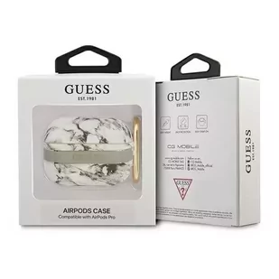 Guess GUAPHCHMAG AirPods Pro cover szary/grey Marble Strap Collection - Akcesoria do słuchawek - miniaturka - grafika 3