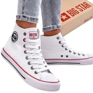 Trampki damskie - Buty Damskie Big Star Wysokie Trampki Tenisówki Sportowe - miniaturka - grafika 1
