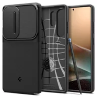 Etui i futerały do telefonów - Etui do Samsung Galaxy S25 Ultra Black Spigen Optik Armor - miniaturka - grafika 1