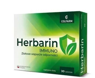 Colfarm S.A. Herbarin IMMUNO 30 tabletek 3678061 - Witaminy i minerały - miniaturka - grafika 1