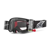 Gogle i okulary motocyklowe - Gogle Cross Alpinestars Supertech Corp Przezroczysta Czarny/Szary - miniaturka - grafika 1