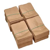 Akcesoria do pakowania - Torebki Torby Papierowe Brązowe Kraft 150X100X50Mm 1000Szt - miniaturka - grafika 1