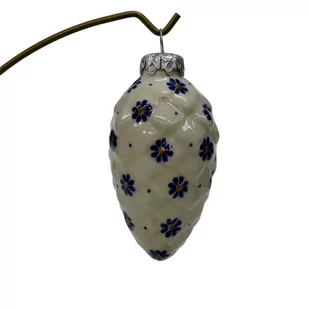 Ceramiczna bombka szyszka Ceramika Bolesławiec - Bombki - miniaturka - grafika 1
