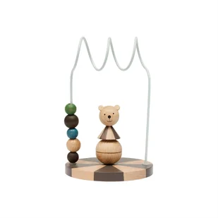 PRZEPLATANKA LICZYDŁO DREWNIANE ZABAWKA EDUKACYJNA Z MISIEM CIRCUS BEAR ABACUS - Zabawki interaktywne dla dzieci - miniaturka - grafika 1