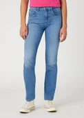 Spodnie damskie - Damskie spodnie jeansowe Wrangler Wrangler Slim W34 L30 - miniaturka - grafika 1