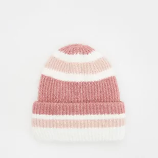 Reserved - Czapka w paski - Różowy - Czapki dla dzieci - miniaturka - grafika 1