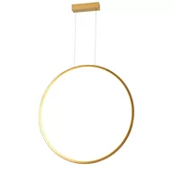 Lampy sufitowe - Okrągła lampa wisząca Loop PL0119-65-GD Yaskr LED 28W 3000K IP44 złota - miniaturka - grafika 1