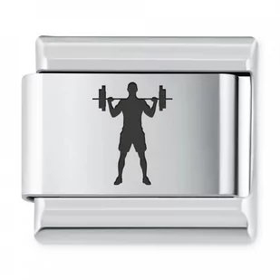 Murrano ITALIAN CHARMS Symbole Sportowe Podnoszenie Ciężarów IH-217 - Charmsy - miniaturka - grafika 1