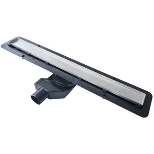 BRAVAT BRAVAT Odpływ liniowy z plastikowym syfonem SEAMLESS STEEL DRAIN 65 cm system 2w1 - Syfony - miniaturka - grafika 1