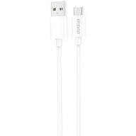 Kable USB - Kabel USB - USB-C DUDAO 1m 2A Biały - miniaturka - grafika 1