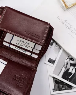 Skórzany, Średni Portfel Damski Z Systemem Rfid Lumarko! - Portfele - miniaturka - grafika 9