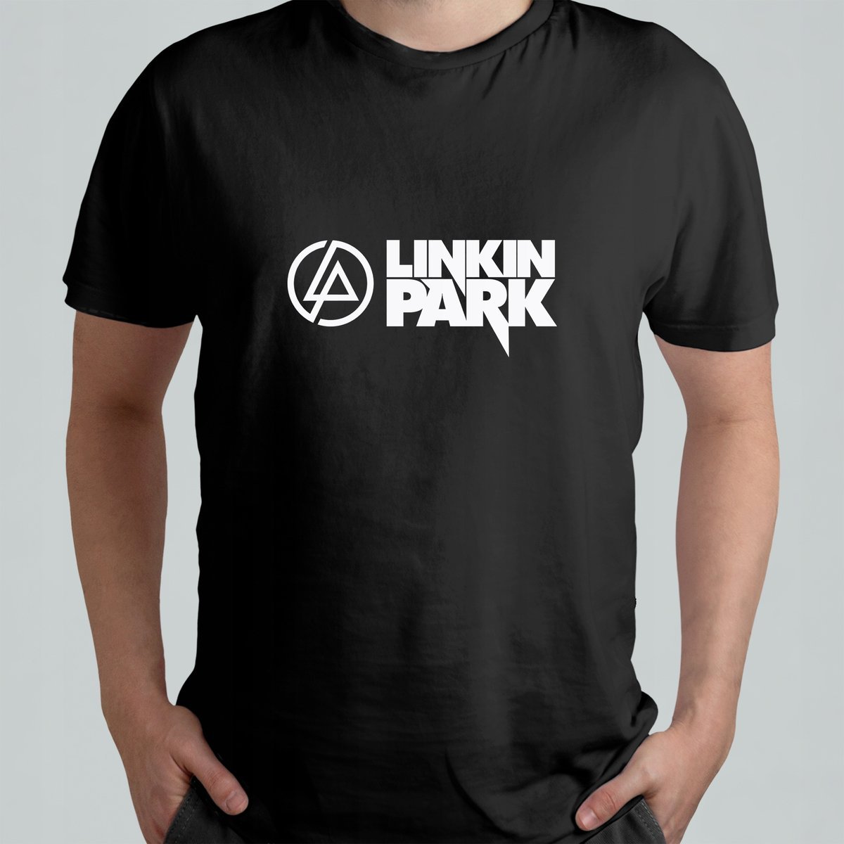 Koszulka Z Nadrukiem T-shirt Zespół Linkin Park Napis r. L