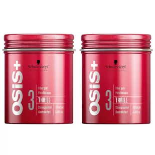 Schwarzkopf Osis Thrill, Zestaw: włóknista guma do stylizacji, 2x100ml - Zestawy kosmetyków damskich - miniaturka - grafika 1