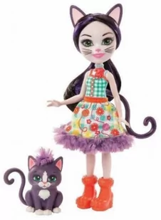 Mattel Enchantimals Lalka ze zwierzętkiem kot GJX40 - Lalki dla dziewczynek - miniaturka - grafika 2