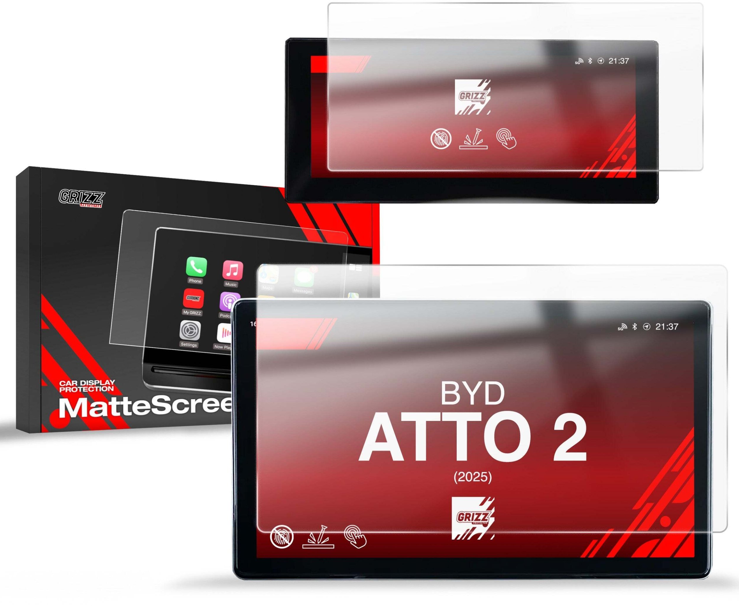 Folia matowa GrizzGlass CarDisplay Protection do BYD ATTO 2 2025 12,8