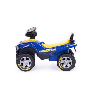 Jeździk quad Goodyear interaktywna kierownica dźwięki niebieski - Chodziki - miniaturka - grafika 3
