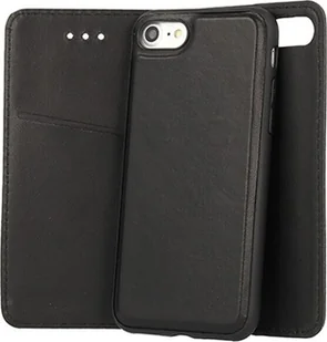 Vennus Twin 2w1 skórzane etui na telefon z klapką i funkcją podstawki czarne etui na telefon Samsung Galaxy S8 Plus G955F - Etui i futerały do telefonów - miniaturka - grafika 1