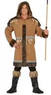 Stroje karnawałowe - Guirca eskimoski kostium dla mężczyzn i sierści kostium męski epoki lodowcowej zwierząt arktyce zima rozm. M-L, m - miniaturka - grafika 1