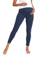 Piżamy damskie - Legginsy dla kobiet w ciąży Pregy niebieskie L - miniaturka - grafika 1