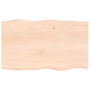 vidaXL Blat biurka, 100x60x4 cm, surowe drewno dębowe - Meble modułowe i akcesoria - miniaturka - grafika 1