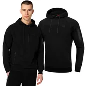 Odzież taktyczna i umundurowanie - Bluza z kapturem Pit Bull 300 Interlock Bermuda '24 - Czarna L - miniaturka - grafika 1