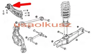 Tuleja tylnego wzdłużnego wahacza Chrysler 200 - Tuleje zawieszenia - miniaturka - grafika 2