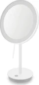 Lusterka do makijażu - Lusterko kosmetyczne Alona białe z podświetleniem LED - miniaturka - grafika 1