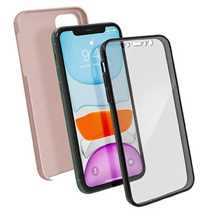 Etui 360° do iPhone'a 11 Elastyczny przód i sztywny tył — różowe złoto - Etui i futerały do telefonów - miniaturka - grafika 1