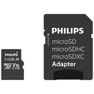 Karty pamięci - Karta pamięci PHILIPS Class UHS-I U1 SDXC 512GB + Adapter | Bezpłatny transport - miniaturka - grafika 1