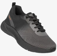 Sneakersy męskie - Sneakersy Męskie Buty Sportowe Do Biegania DK Szare Brain-2 Szary 45 - miniaturka - grafika 1