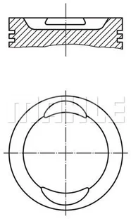 Tłok Mahle 009 41 00 - Silnik - akcesoria - miniaturka - grafika 1