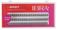Sztuczne rzęsy i akcesoria - IBRA Makeup Zestaw Kępek V Effect 0,10/B 9mm - miniaturka - grafika 1