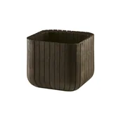 Donice - Keter Donica plastikowa Cube 40x40 cm brązowa - miniaturka - grafika 1