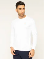 Bluzy męskie - Ralph Lauren Polo Longsleeve 710760121 Biały Slim Fit - miniaturka - grafika 1
