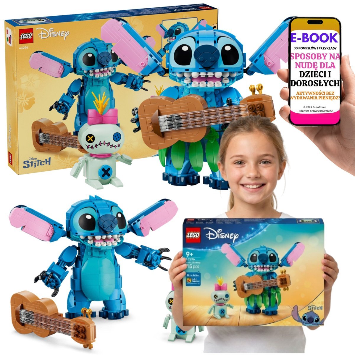 LEGO Stitch 43296 Figurka Stitcha i Strupki Disney Lilo Stitch Dla Fanów + E-BOOK-3