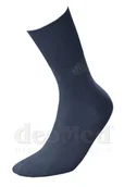 Bielizna lecznicza - DeoMed Cotton Silver bawełniane bezuciskowe skarpetki zdrowotne, antybakteryjne, antyzapachowe z jonami srebra rozmiar 43-46 GRANATOWE - miniaturka - grafika 1