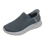 Kapcie damskie - Skechers Kapcie męskie 216491 DKGY 216491 ciemnoszary materiał tekstylny, rozmiar 43 EU, Ciemnoszary materiał, 48.5 EU - miniaturka - grafika 1