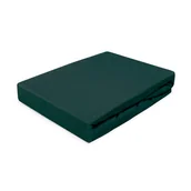 Prześcieradła - Prześcieradło jersey 120x200 z gumką zieleń butelkowa Darymex - miniaturka - grafika 1