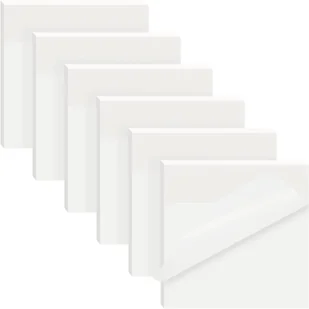 KARTECZKI SAMOPRZYLEPNE PRZEZROCZYSTE 75x75mm x300 - Etykiety samoprzylepne i bloki etykiet - miniaturka - grafika 1