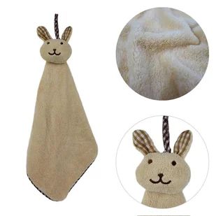 Ręcznik dziecięcy 30x30 Piccolo Królik beżowy z mikrofibry Domarex - Ręczniki Ręcznik dziecięcy 30x30 Piccolo Królik beżowy z mikrofibry Domarex - Ręczniki - miniaturka - grafika 1