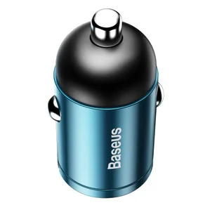Baseus Tiny Star mini inteligentna ładowarka samochodowa USB 30W Quick Charge 3.0 niebieski (VCHX-A03) hurtel-53290-0 - Ładowarki samochodowe - miniaturka - grafika 26