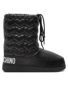 LOVE MOSCHINO Śniegowce JA24082G1LISE000 Czarny - Śniegowce damskie - miniaturka - grafika 1