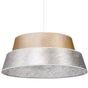 Lampy sufitowe - Britop LAMPA wisząca NEVOA 150040104 loftowa OPRAWA abażurowy ZWIS okrągły srebrny złoty - miniaturka - grafika 1