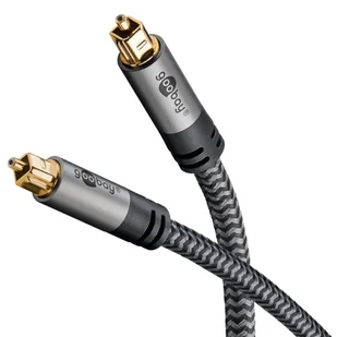 Kabel Optyczny Toslink Goobay Plus TEXTIL 1m - Kable - miniaturka - grafika 1