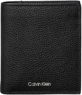 Portfele - Calvin Klein Męskie folie tłoczone wąskie potrójnie składane w karty LV04D1063G portfele, czarne (czarne), jeden rozmiar, czarny (czarny), Rozmiar Uniwersalny - miniaturka - grafika 1