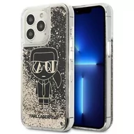 Etui i futerały do telefonów - Karl Lagerfeld KLHCP13XLGGKBK iPhone 13 Pro Max 6,7" czarny/black hardcase Liquid Glitter Gatsby hurtel-95229-0 - miniaturka - grafika 1