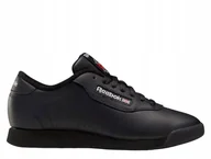 Buty sportowe damskie - Buty damskie Reebok Princess czarne skóra 100037916 36 - miniaturka - grafika 1
